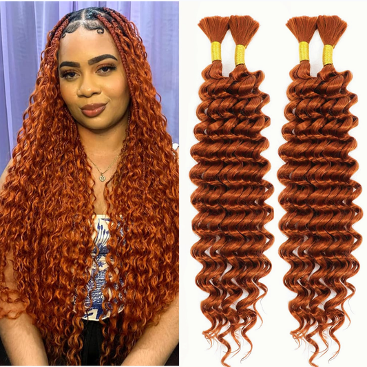 Best Boho Synthetic Curly Braiding Hair – Color 350 | 16 Inch Deep Wave Extensions